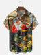 Men's Christmas Funny Graphic Short Sleeve Hawaiian Shirt